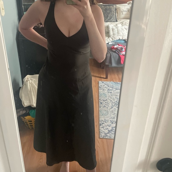 All Saints Dark Green Maxi Dress - Picture 3 of 3